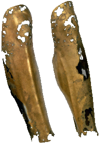 Jambières de bronze - Grèce - IVe siècle avant J.-C. - Musée de l’Ermitage – Saint-Pétersbourg