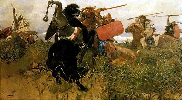 Bataille entre Scythes et Slaves - Viktor Vasnetsov, 1881