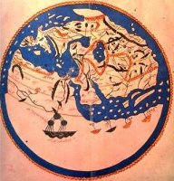 Carte du monde par le géographe Al-Idrîsî