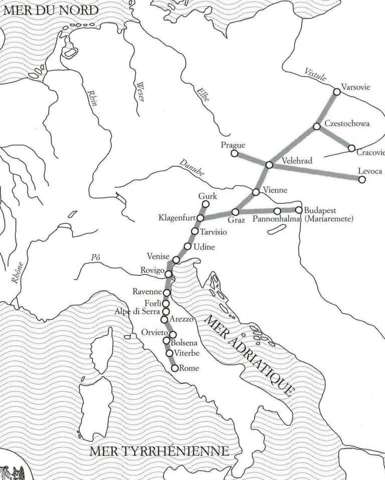 Itinéraires des Slaves vers Rome