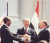Les accords de Camp David: Anouar el-Sadate, Jimmy Carter et Menachem Begin 