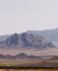 Désert entre Kerman et Yazd