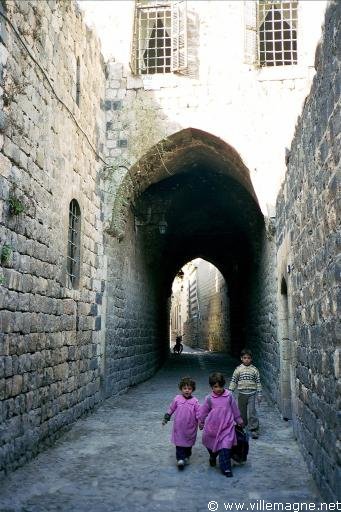 Écoliers dans la vieille ville de Hama - Syrie 