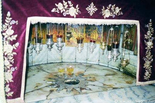 L’autel de la Nativité dans la basilique de Bethléem - Cisjordanie
