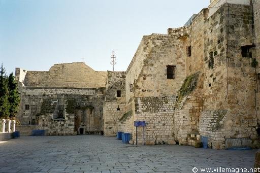 La place de la crèche et la basilique de la Nativité à Bethléem - Cisjordanie