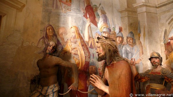 Des soldats conduisent Jésus au prétoire de Ponce Pilate