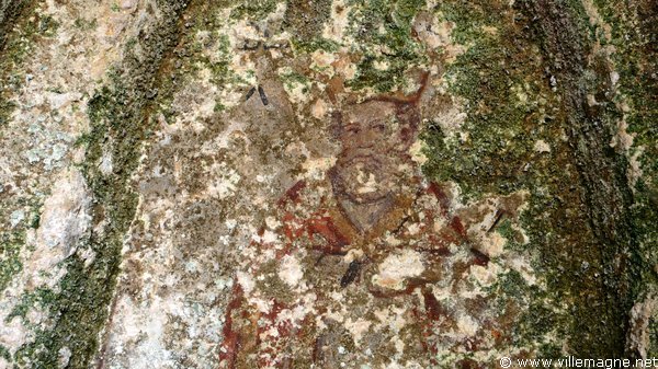 Fresque dans une église troglodytique de Matera