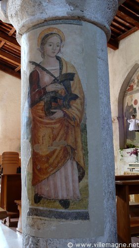 Fresques dans l’église Santa Maria Assunta (Sainte-Marie de l’Assomption) à Assergi - XIIIe siècle
