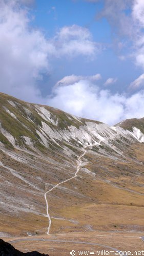 Le <em>Campo Imperatore</em>, haut plateau dans les Abruzzes, parfois appelé « le petit Tibet italien»