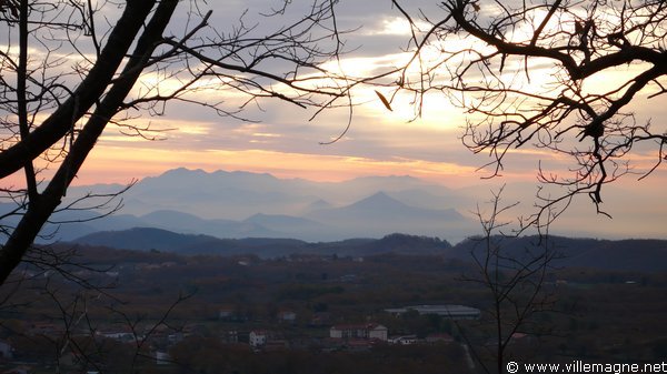 Les Apennins vus depuis Roccamonfina