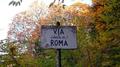 Une route de Rome entre Nemi et Castelgandolfo